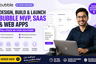 design bubble website bubble mvp saas bubble app development
