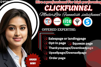 setup systeme io, ghl, clickfunnels salesfunnel, wix landing page, automation