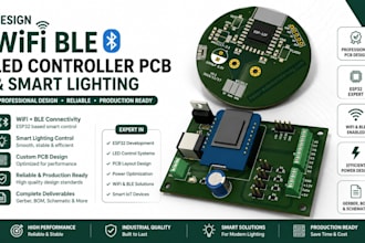 design wifi ble led controller pcb and smart lighting