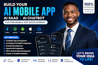 build ai mobile app ai saas ai chatbot and custom mobile app development