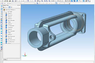 design mechanical parts, cnc machining parts and 3d cad models for manufacturing