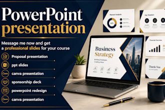 canva powerpoint template redesign pitch deck proposal deck presentation design