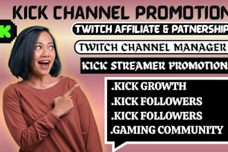 organic kick channel promotion, kick promotion to boost real follower