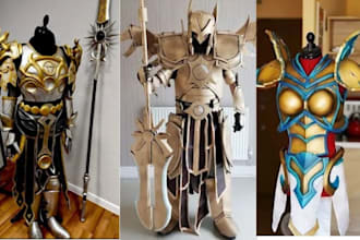 3d cosplay model wearable armor design anime cosplay 3d helmet for 3d printing