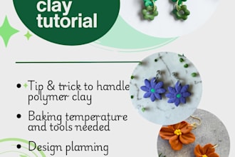 guide you to make polymer clay earrings