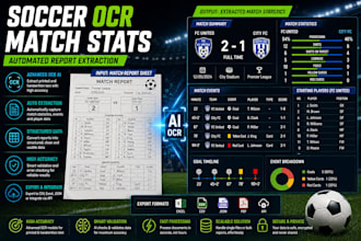 build ocr system to extract soccer match statistics from report sheets