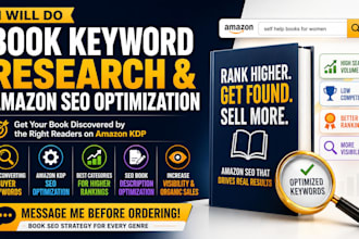 do book keywords research amazon seo optimization to reach readers ready to buy