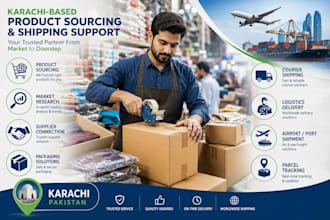 source products from pakistan and handle packing and dispatch