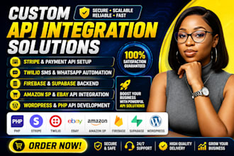 do any API integration for stripe twilio ebay amazon sp wordpress PHP firebase