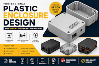 design plastic enclosures for 3d printing and injection molding