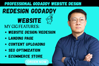 design or redesign godaddy website develop godaddy ecommerce store