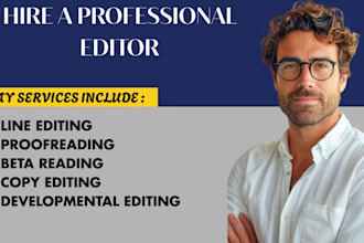 professionally edit, proofread, and beta read your fiction books