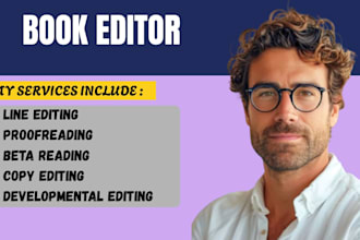 professionally edit, proofread, and beta read your fiction books