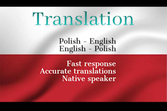 manually translate english to polish and polish to english