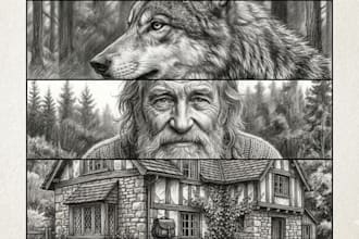 draw pencil sketch from a photo