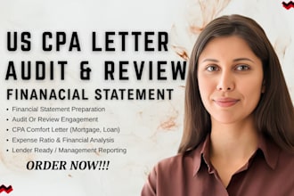audit financial statement, US CPA ownership verification CPA comfort letter CPA