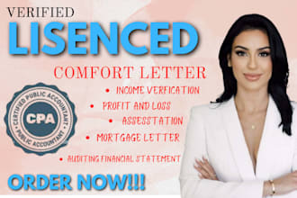 audit financial statement, US CPA ownership verification CPA comfort letter CPA