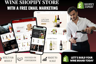 design wine shopify store beverages wine store liquor brewery alcohol website