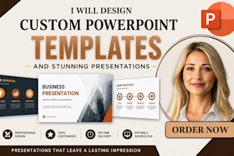 design custom powerpoint templates and stunning presentations