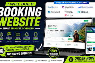 build bookeo appointy fareharbor checkfront fresha planyo  fitli booking website