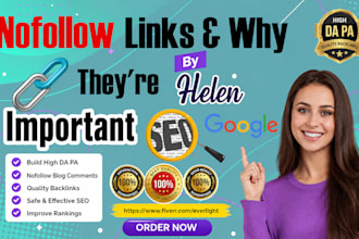 build high da nofollow, dofollow quality backlinks, to get your site rank