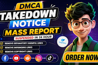send dmca takedown notice to remove facebook reditt tiktok
