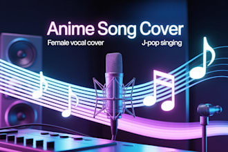 record female anime song covers and emotional jpop vocal performances