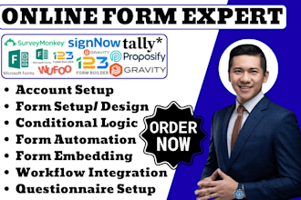 surveymonkey wufoo, gravity form, tally form, online microsoft form integration