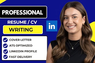 deliver 24 hrs ats optimized professional resume, CV writing service