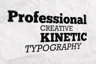 create this FANCY paper typography text intro video