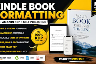 do kindle book formatting for amazon kdp, ebook formatting for self publishing
