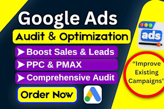 audit and optimize google ads PPC campaign, performance max campaign pmax