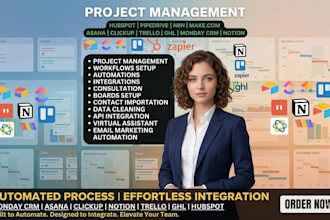 do monday com project management monday crm make com automation click up