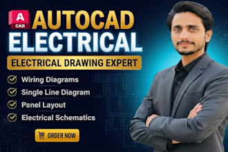 create autocad electrical drawings, wiring diagrams and circuit design