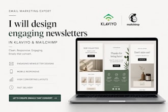 design engaging newsletters in klaviyo and mailchimp