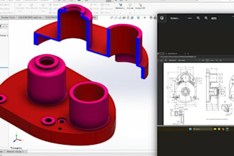 recreate solidwok industrial machine part engineering cad models for manufacture