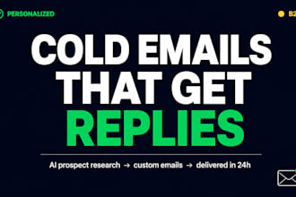write a 4 email cold outreach sequence with icp research