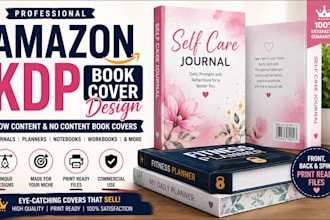 design amazon KDP low content and no content book covers