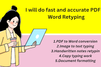 do fast and accurate PDF to word retyping