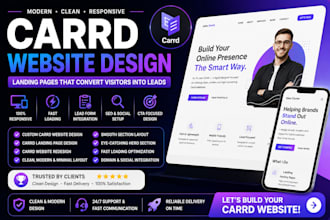 build carrd website design, redesign carrd website and carrd landing page design