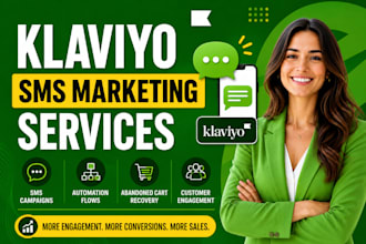 setup klaviyo SMS marketing automation flows, campaigns and shopify integration