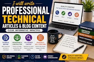 write technical articles and SEO blog content