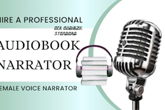 record romance, children book, fantasy, voice over female audiobook for audible