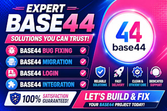 base44 expert base44 bug fixing base44 migration base44 login base44 integration