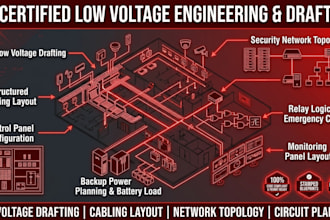 low voltage drafting structured cabling layout security network topology system