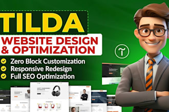 design responsive tilda website redesign tilda landing page SEO expert tilda web