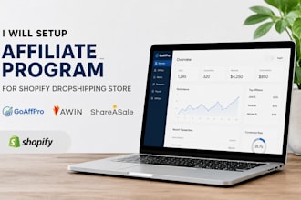 setup goaffpro awin shareasale affiliate program for shopify store