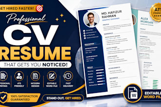 create and edit your CV or resume