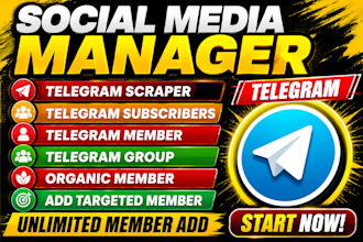 scrape 20,000 users from your targeted channel tg scraping, telegram promotion