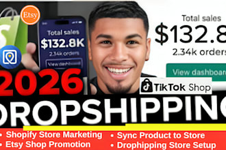 sync shopify product listing to tiktok shop etsy shop shopify dropshipping store